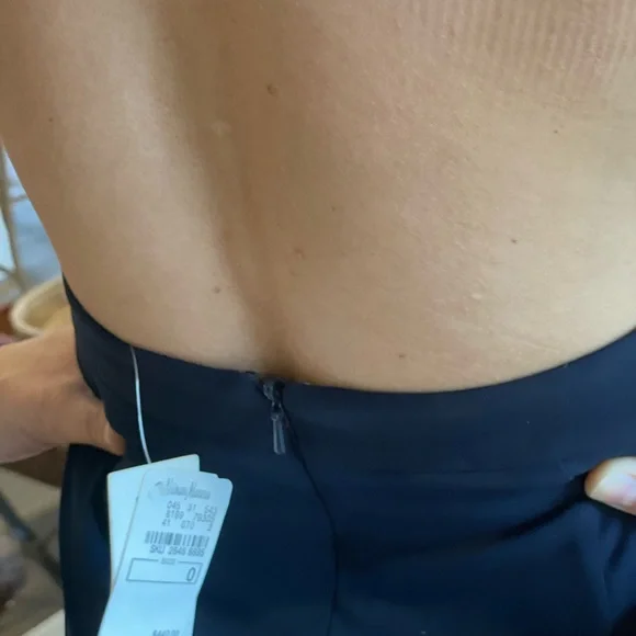 navy blue Jay Godfrey halter gown - Picture 14 of 17